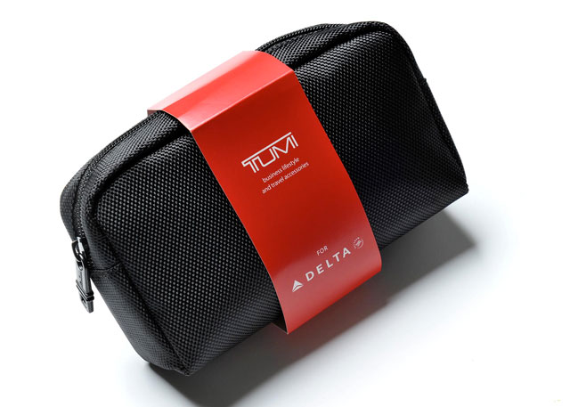 新品未使用 デルタ航空 x TUMI アメニティポーチ ソフトケース