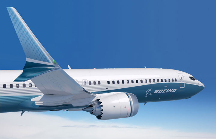 ボーイング、シンガポール航空ショー出展 737 MAXのウィングレット展示も