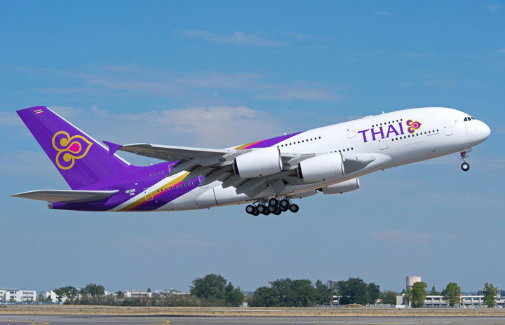 タイ国際航空、A380初号機を受領