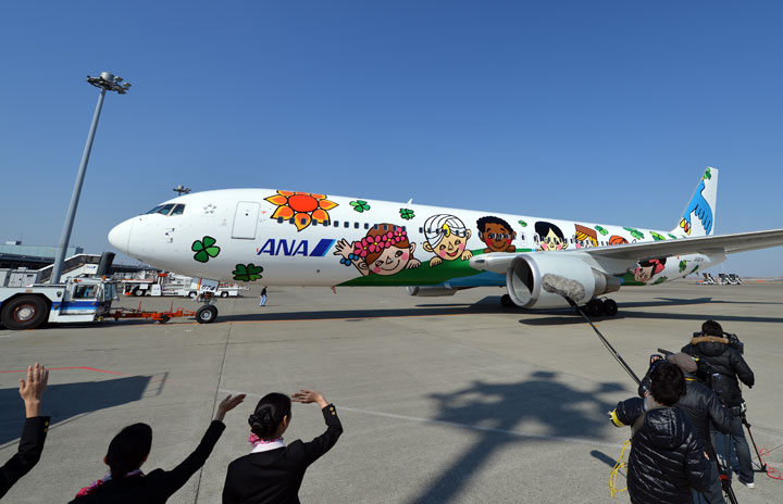 ANA、60周年「ゆめジェット」初便就航 宮崎へ