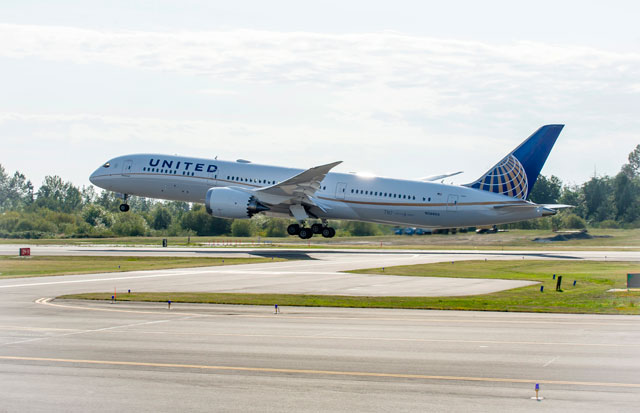 ボーイング、787-9をユナイテッド航空に北米初納入