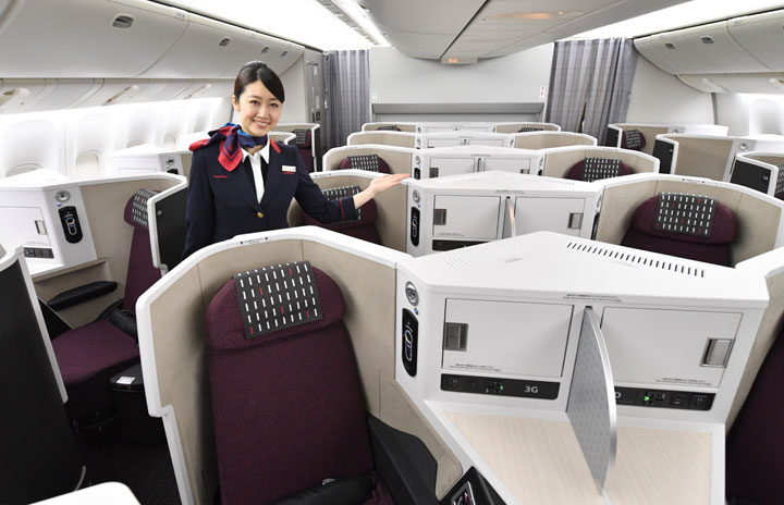 JAL、足もと立体交差の新ビジネスクラス 18日からバンコク線