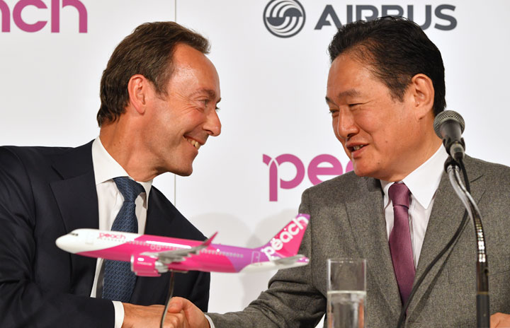 ピーチ、A320neo導入 19年から10機、将来100機体制に