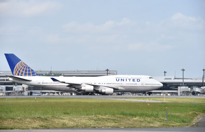 ユナイテッド航空の747、日本路線6月で終了 成田発UA838便