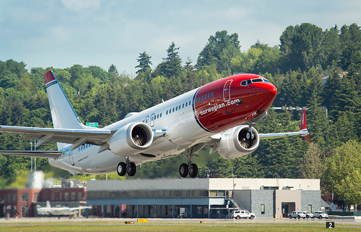 ノルウェー・エアシャトル、737 MAX 8受領 欧州初