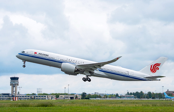 中国国際航空、A350本土初受領