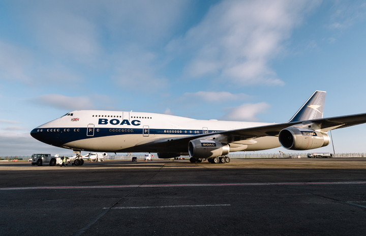 BAの747、復刻塗装2機展示へ BOACとランドー