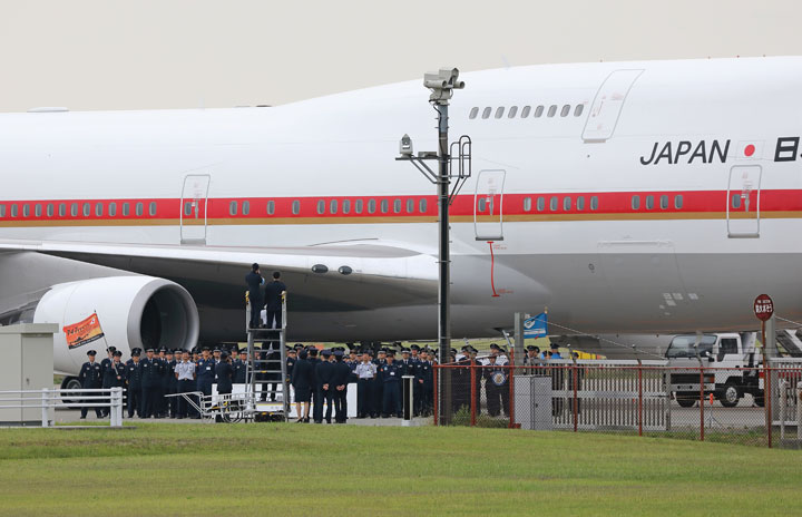 旧政府専用機B-747初号機が離日 旅客型ジャンボ姿消す