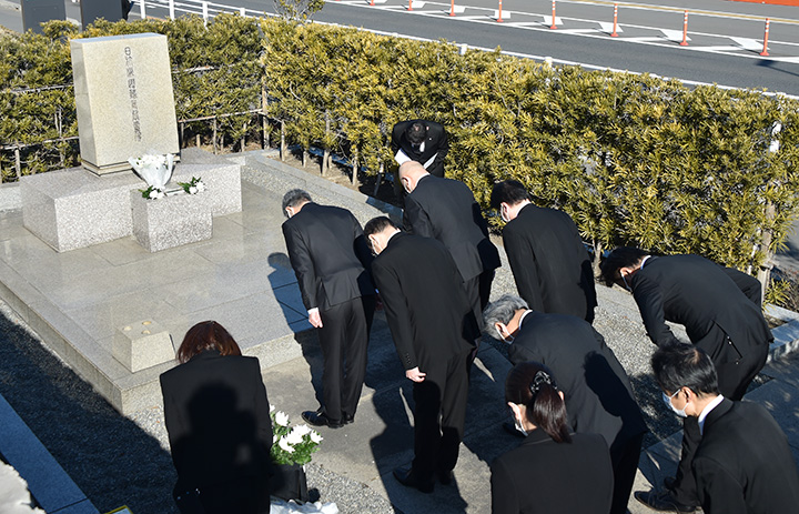 JAL羽田沖墜落から40年 赤坂社長、安全への誓い新たに