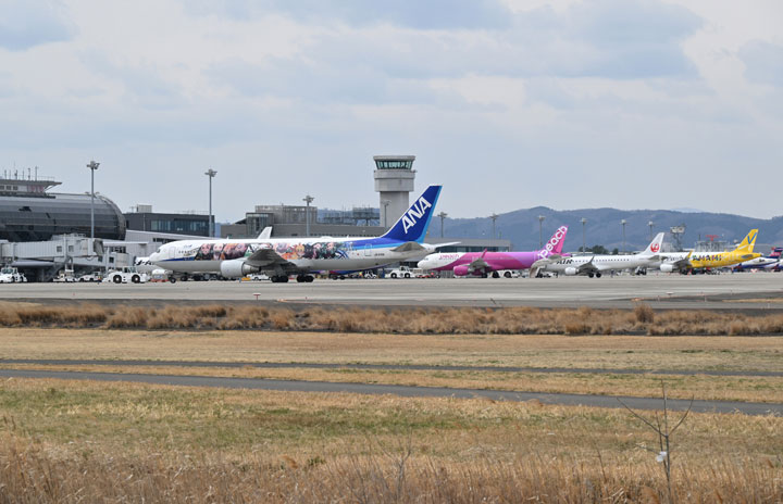 鬼滅やバニラ塗装並ぶ仙台空港 写真特集・臨時便で賑わう東北の玄関口