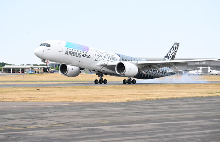 エアバス、納入3機増49機 受注はA350のみ＝2月実績