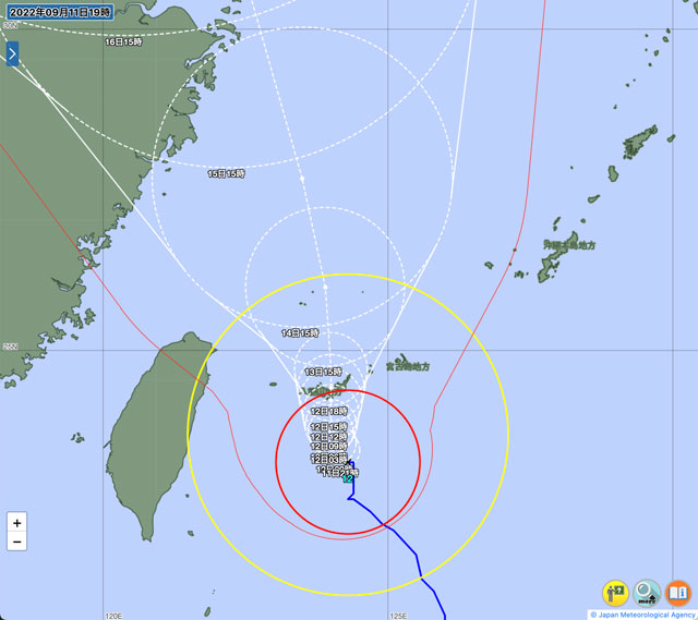 台風12号 12日は石垣 宮古130便超欠航