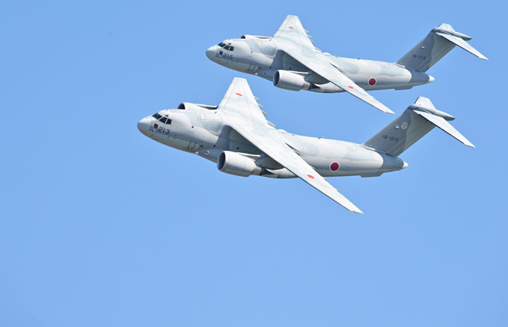 新旧国産輸送機C-1・C-2が競演 写真特集・入間航空祭2022（2）