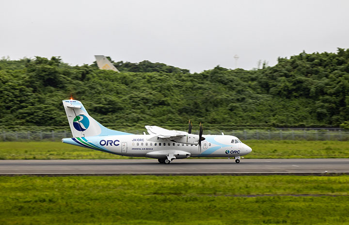 ORC、新機材ATR42就航 Q200最短2年で更新