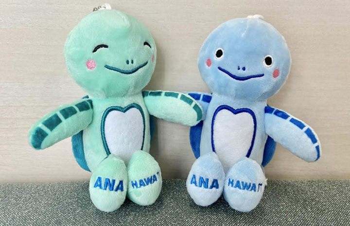 ANA、ホヌのキーホルダー ラニとカイ、成田出国後の店舗