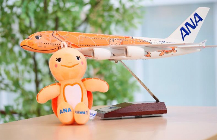 ANAホヌのキーホルダー、オレンジのラーも発売 A380 3号機就航記念、3 